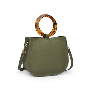 Product Image of Moda Luxe Savanah Pebble Crossbody 842017121558 View 2 | Olive