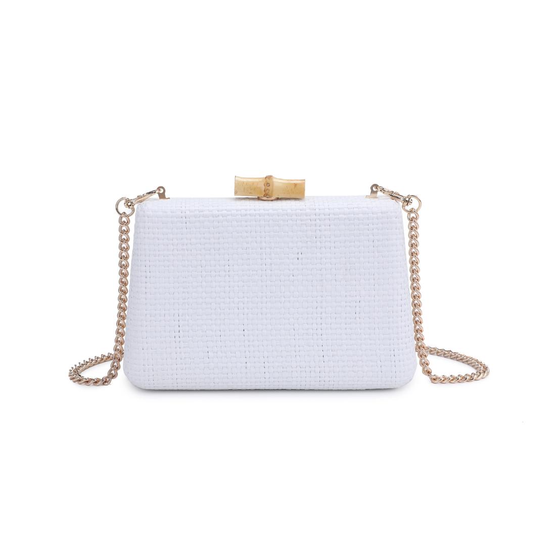 Product Image of Moda Luxe Melina Evening Bag 842017138235 View 5 | White