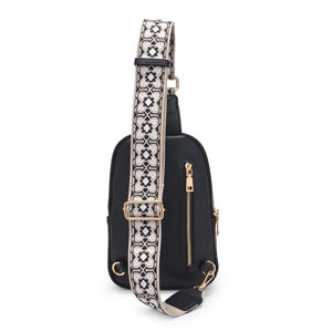 Product Image of Moda Luxe Zuri Sling Backpack 842017135838 View 7 | Black