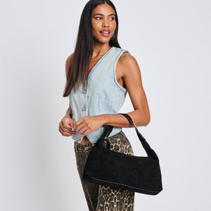 Woman wearing Black Moda Luxe Maple Hobo 842017137009 View 2 | Black