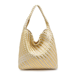 Product Image of Moda Luxe Ellery Hobo 842017136897 View 7 | Gold Ivory