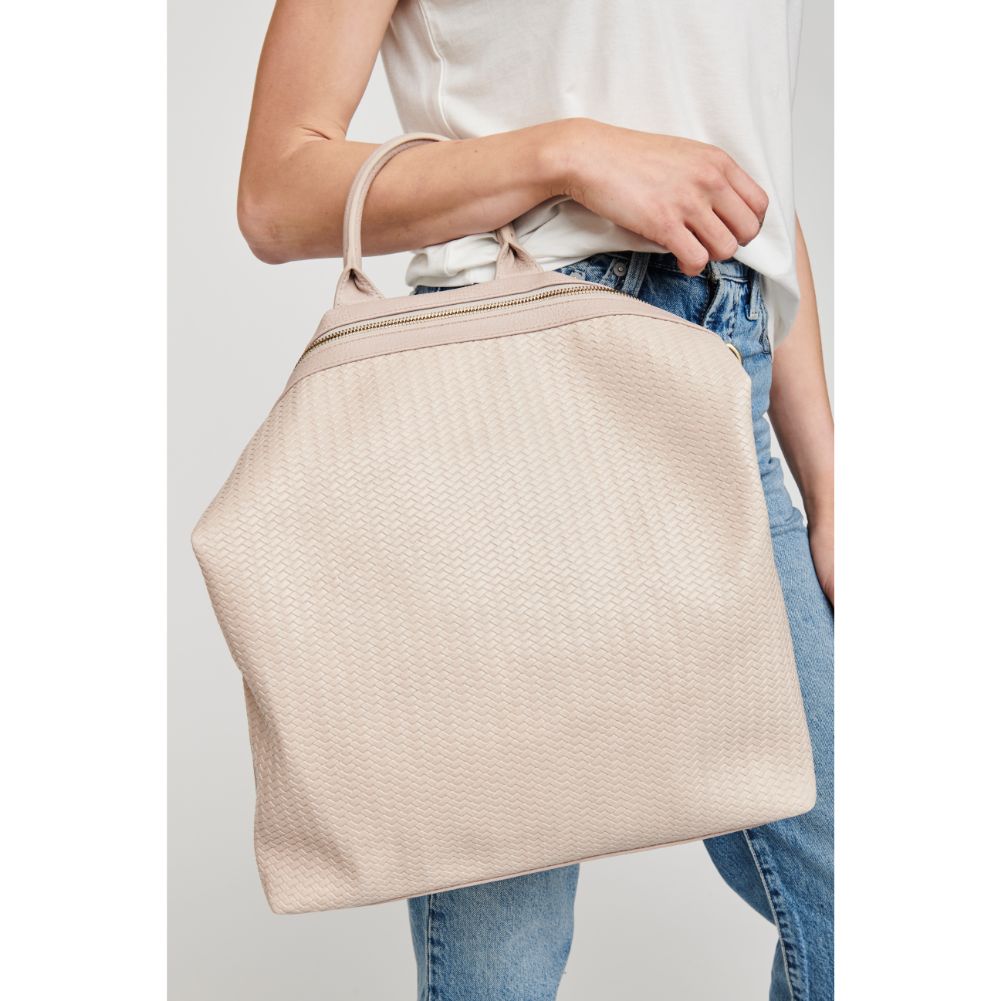 Woman wearing Cream Moda Luxe Belle Tote 842017126867 View 1 | Cream