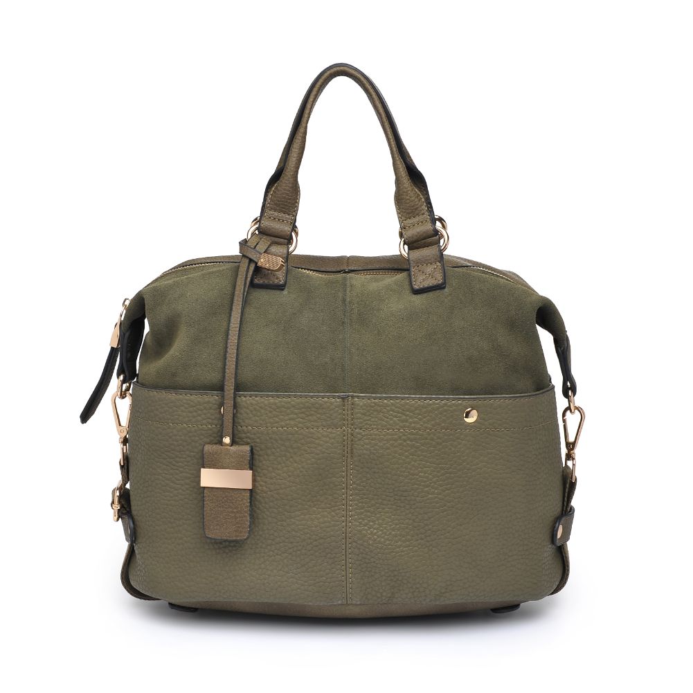 Product Image of Moda Luxe London Satchel 842017100768 View 5 | Olive