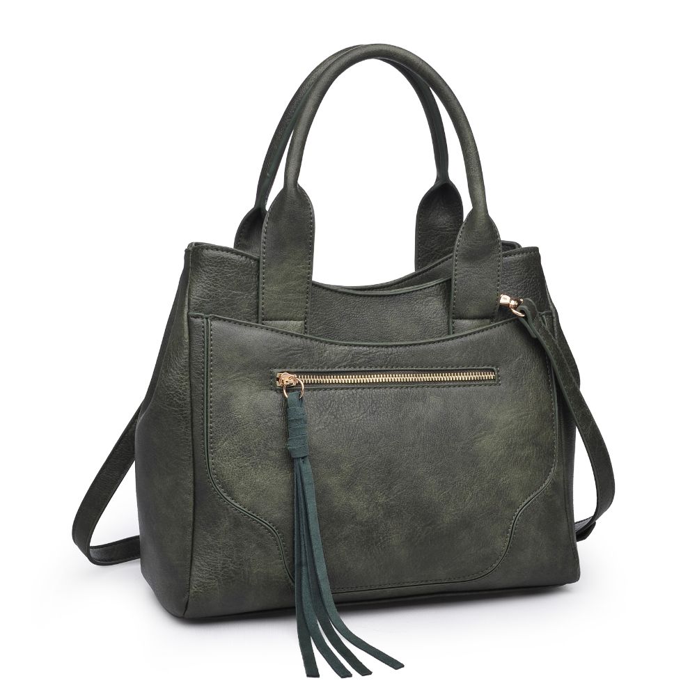 Product Image of Moda Luxe Kaitlyn Satchel 842017122333 View 2 | Olive