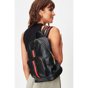 Woman wearing Black Moda Luxe Scarlet Backpack 842017128212 View 2 | Black