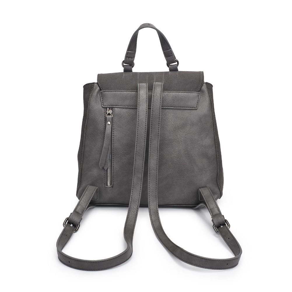 Product Image of Moda Luxe Charlie Backpack 842017127062 View 7 | Gunmetal