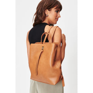 Woman wearing Camel Moda Luxe Sylvia Backpack 842017127871 View 2 | Camel