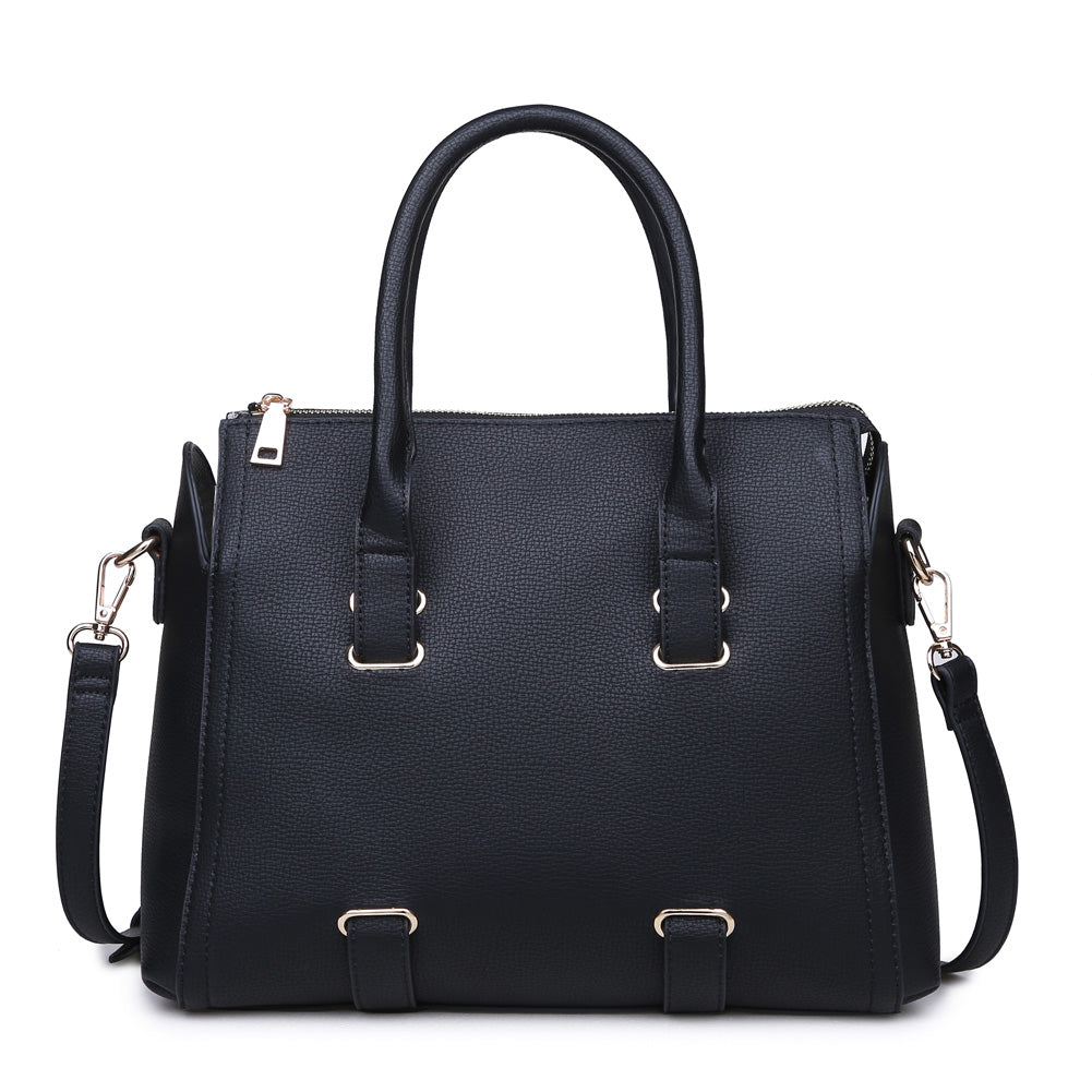 Product Image of Moda Luxe Verona Satchel 842017114918 View 1 | Black