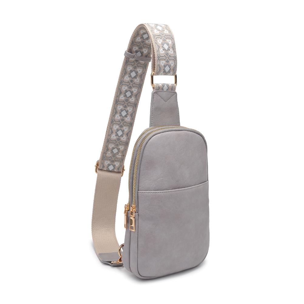 Product Image of Moda Luxe Zuri Sling Backpack 842017135869 View 2 | Grey