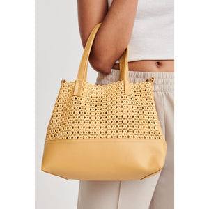 Woman wearing Nude Moda Luxe Monaco Tote 842017123972 View 2 | Nude