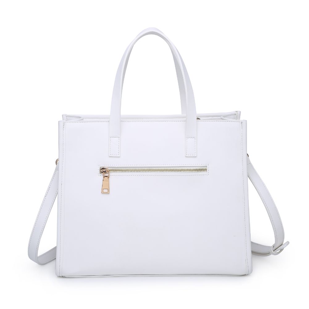 Product Image of Moda Luxe Rosie Tote 842017124115 View 7 | White