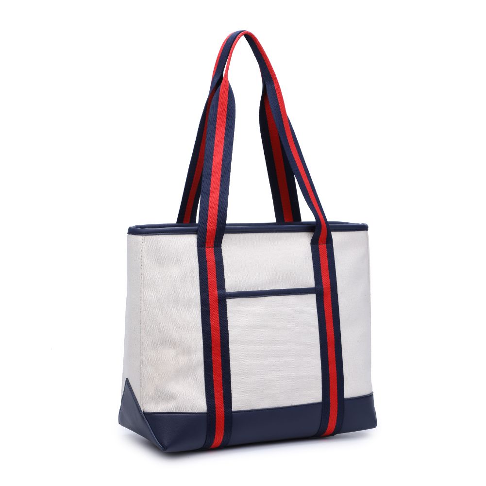 Product Image of Moda Luxe Candace Tote 842017127673 View 6 | Navy