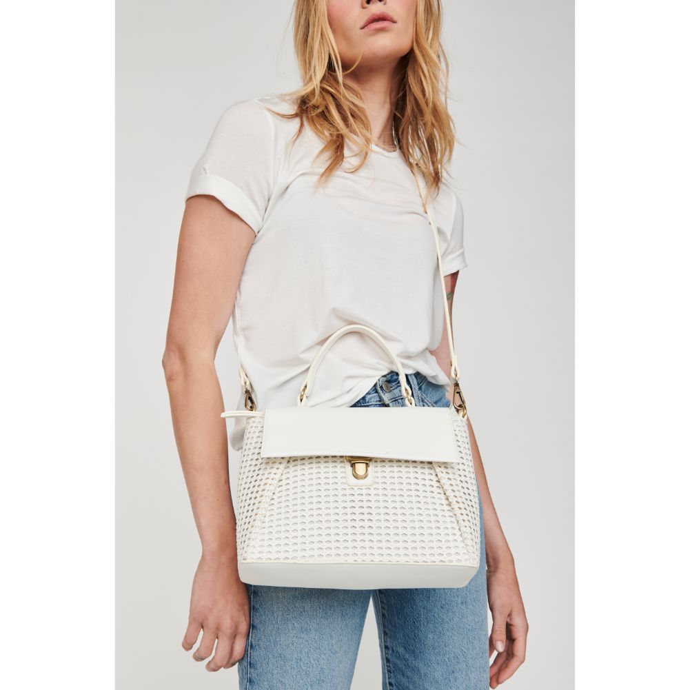 Woman wearing White Moda Luxe Sydney Crossbody 842017124863 View 1 | White