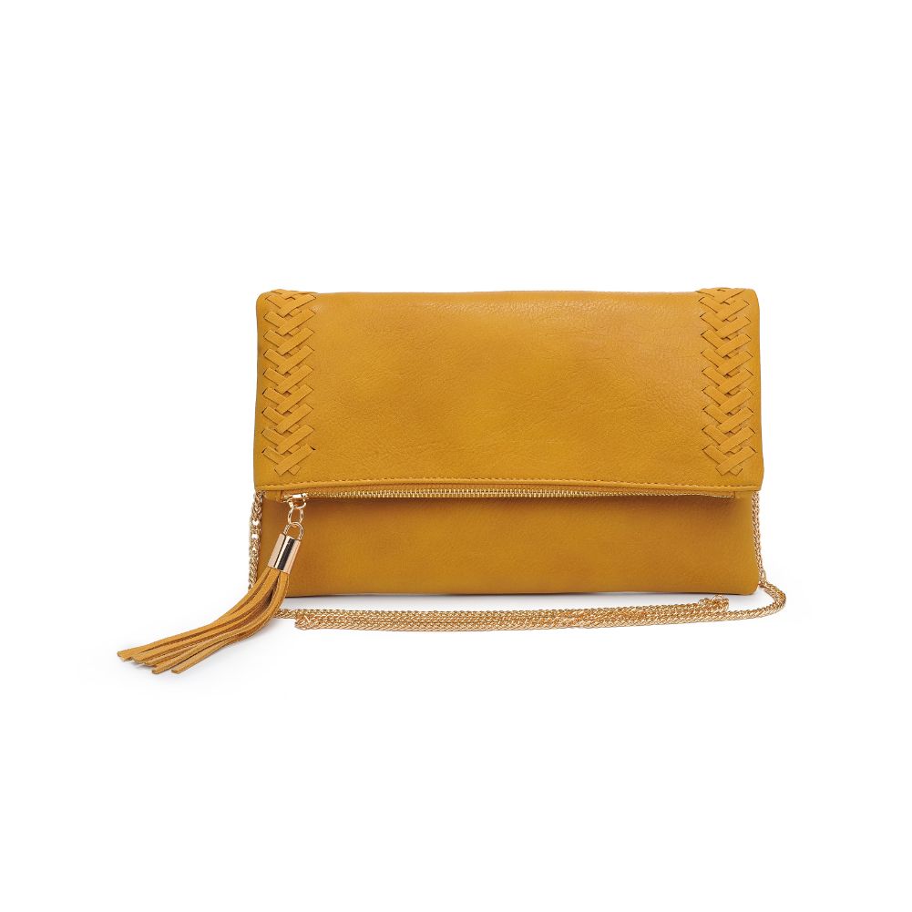 Product Image of Moda Luxe Palermo Clutch 842017126676 View 5 | Mustard