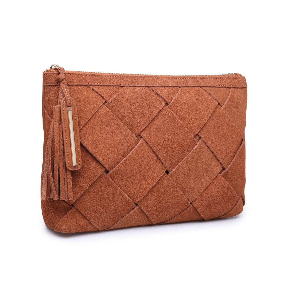 Product Image of Moda Luxe Eleanor Clutch 842017107798 View 2 | Cognac