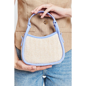 Woman wearing Natural Periwinkle Moda Luxe Aimee Crossbody 842017131205 View 4 | Natural Periwinkle