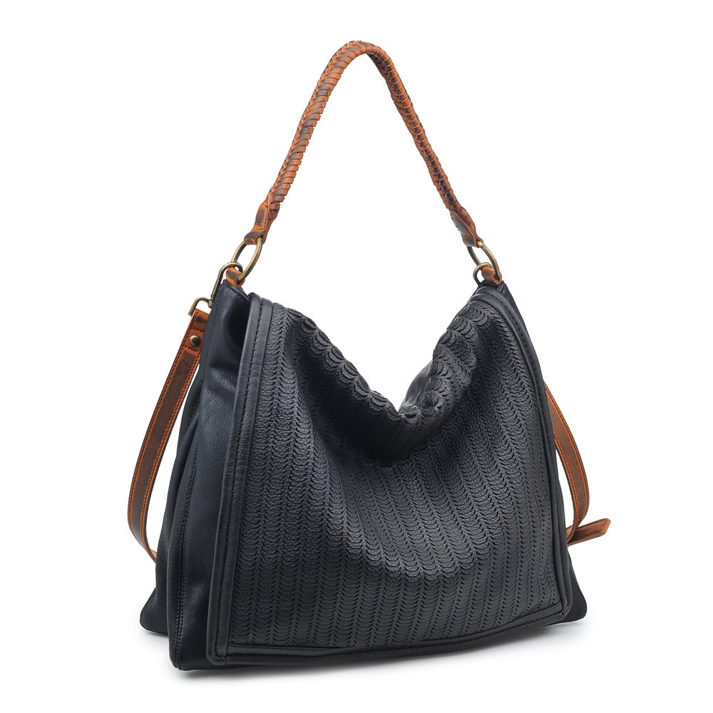 Product Image of Moda Luxe Adriana Hobo 842017113713 View 2 | Black