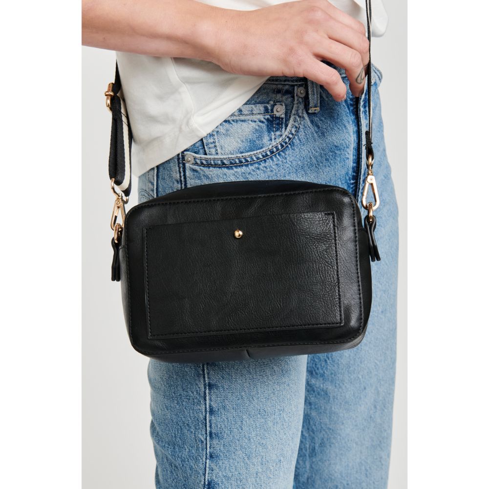 Woman wearing Black Moda Luxe Skylie Crossbody 842017126690 View 2 | Black