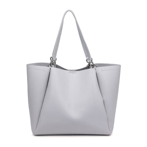 Product Image of Moda Luxe Brooklyn Tote 842017132714 View 7 | Grey