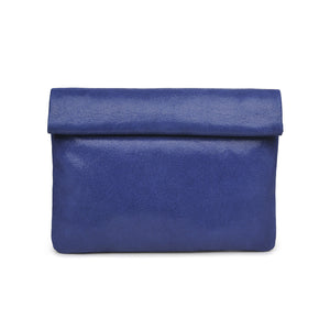 Product Image of Moda Luxe Gianna Metallic Clutch 842017115380 View 5 | Navy