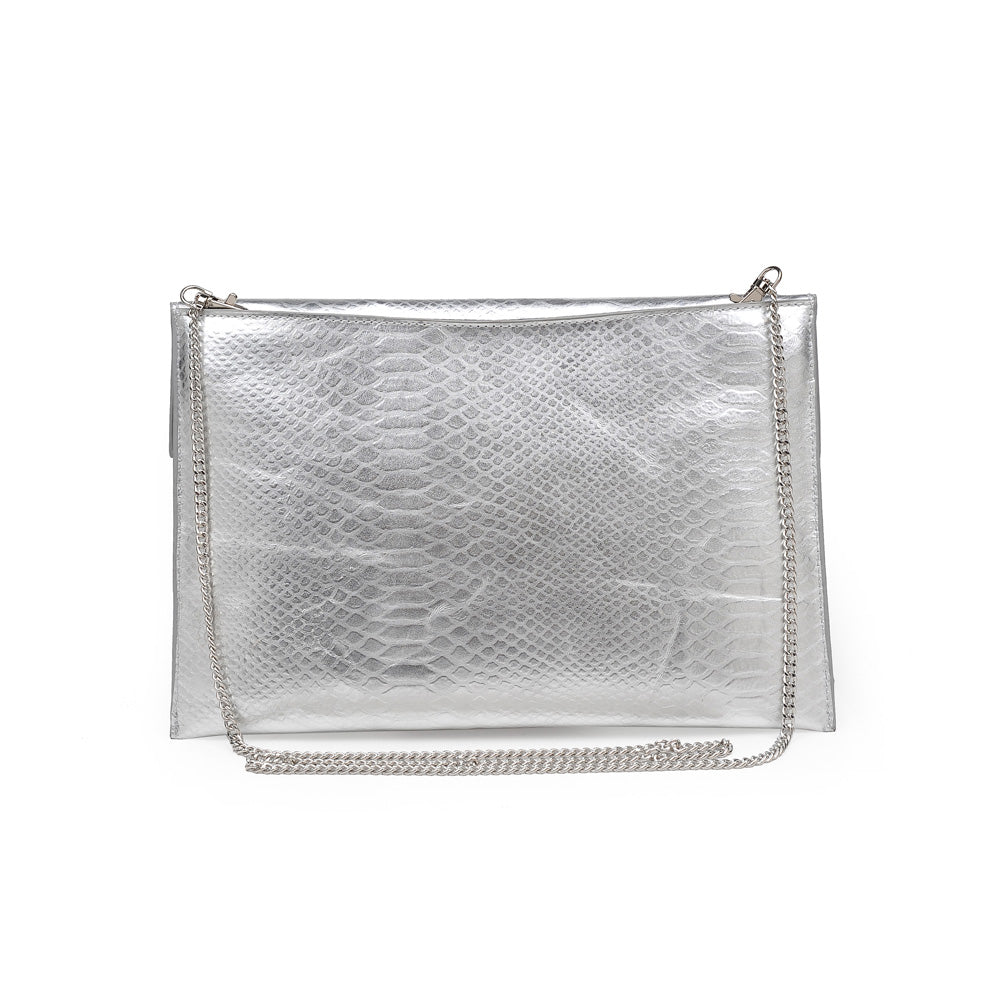 Product Image of Product Image of Moda Luxe Molly Clutch 842017118077 View 3 | Silver