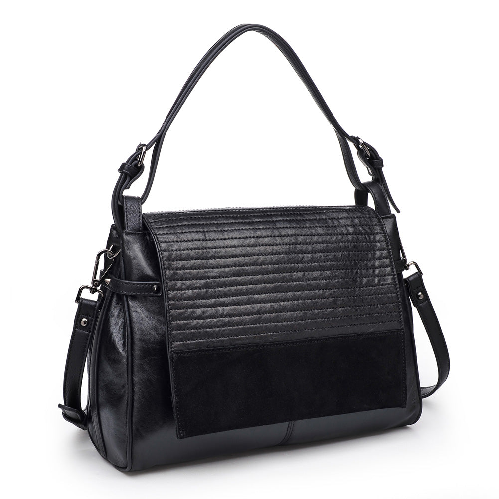 Product Image of Moda Luxe Lucy Messenger 842017117483 View 6 | Black