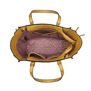 Product Image of Moda Luxe Magnolia Tote 842017119647 View 4 | Mustard