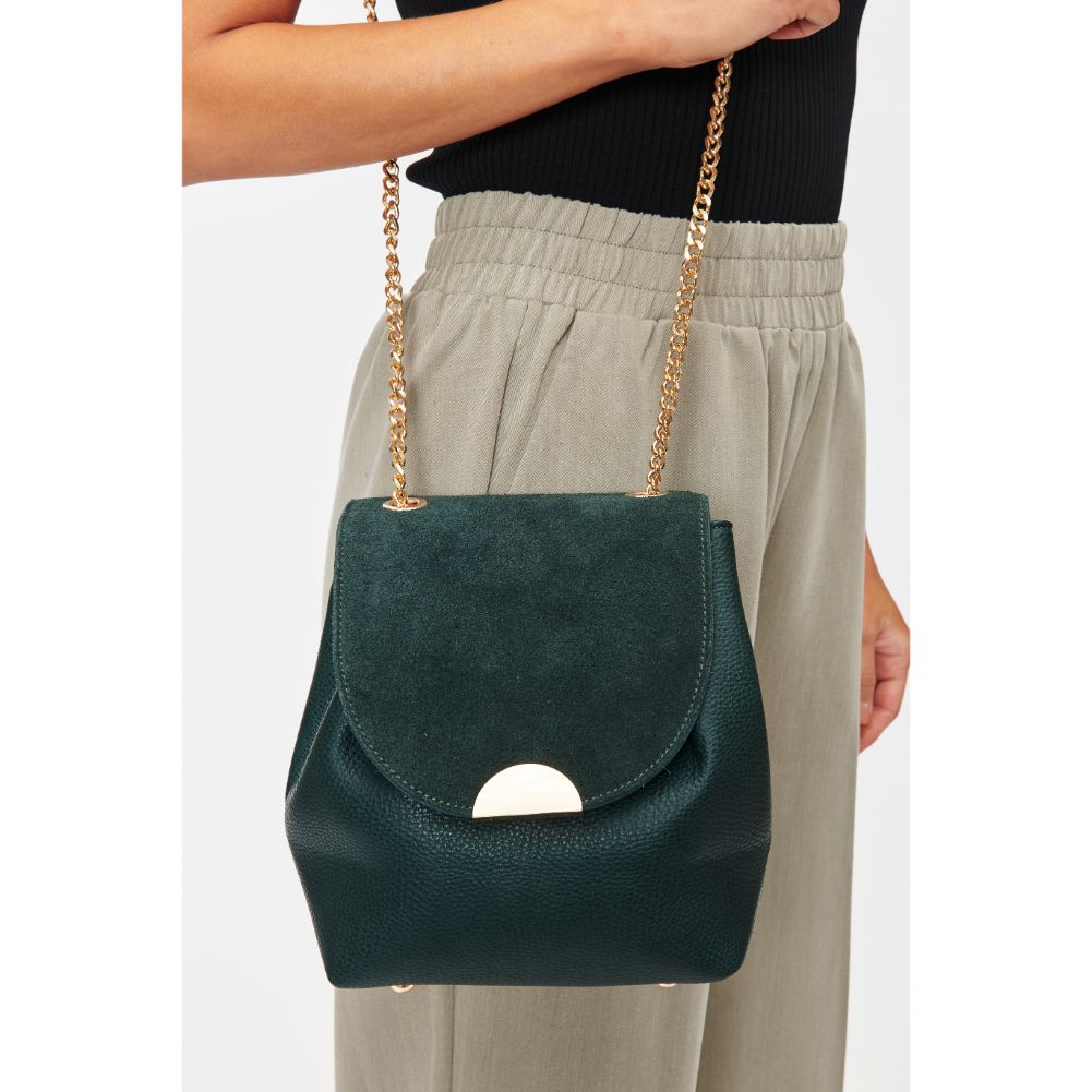 Woman wearing Emerald Moda Luxe Breanna Crossbody 842017128564 View 2 | Emerald