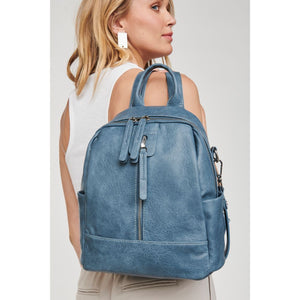 Woman wearing Denim Moda Luxe Bowie Backpack 842017120506 View 2 | Denim