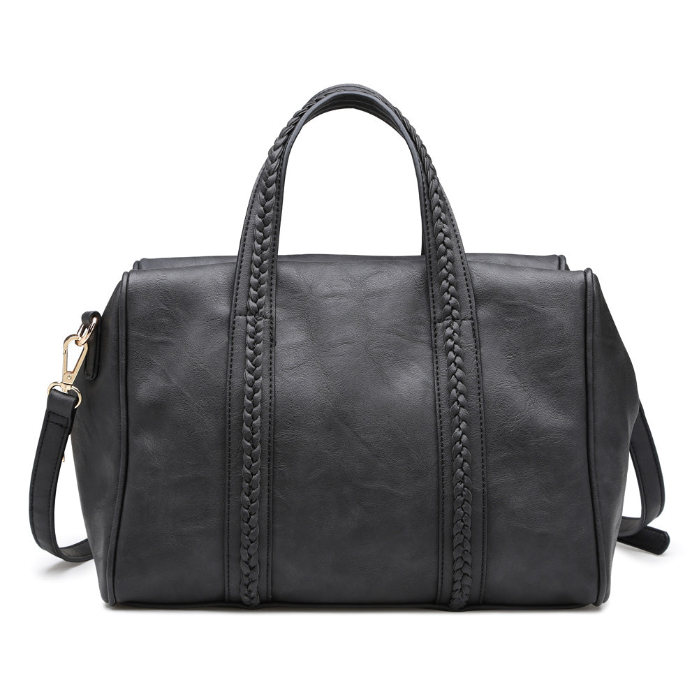 Product Image of Moda Luxe Wyatt Satchel 842017106210 View 1 | Black