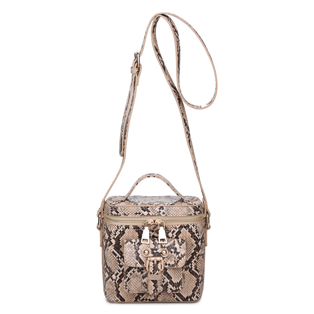 Product Image of Moda Luxe Voyage Snake Crossbody 842017115885 View 1 | Natural