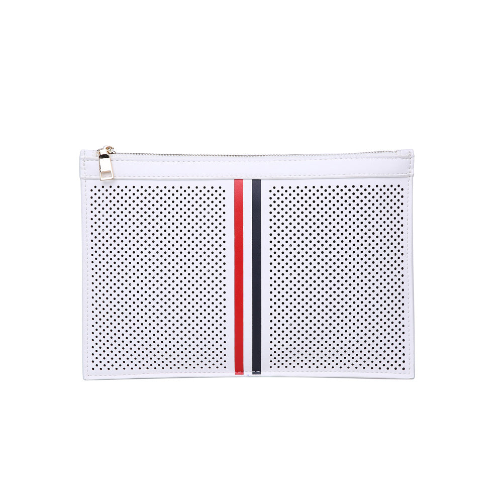 Product Image of Moda Luxe Frenchie Clutch 842017120223 View 5 | White