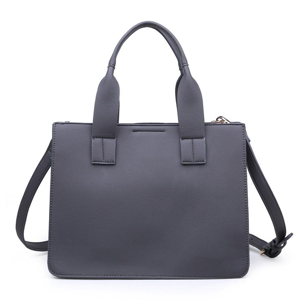 Product Image of Product Image of Moda Luxe Kelly Satchel 842017116349 View 3 | Grey