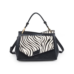 Product Image of Moda Luxe Camila Zebra Satchel 842017121602 View 5 | Zebra