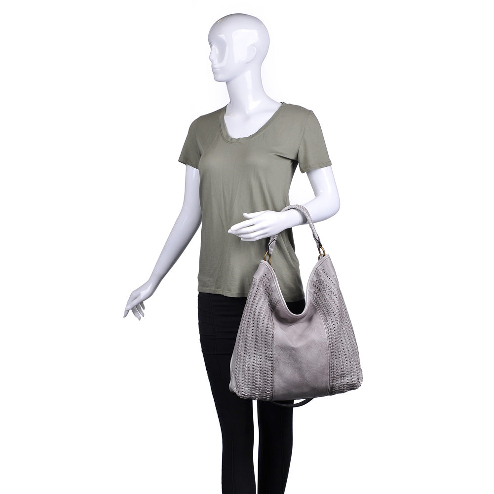 Product Image of Moda Luxe Allison Hobo 842017119241 View 5 | Grey