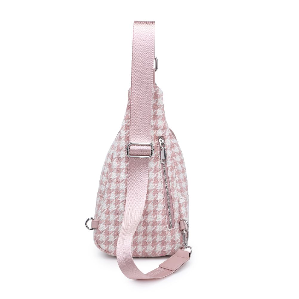 Product Image of Moda Luxe Regina Sling Backpack 842017133377 View 7 | Pink White