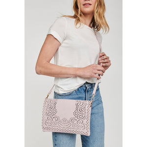 Woman wearing Violet Moda Luxe Valentina Crossbody 842017111696 View 1 | Violet