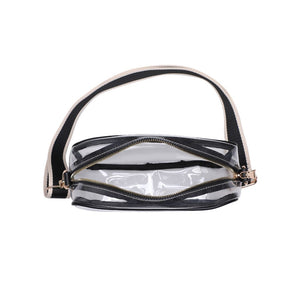 Product Image of Moda Luxe Christina Crossbody 842017133520 View 8 | Clear Black