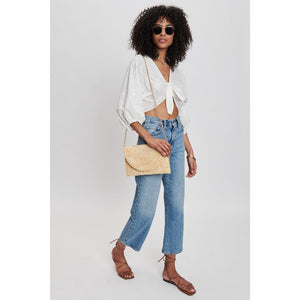 Woman wearing Natural Moda Luxe Astoria Clutch 842017131601 View 3 | Natural