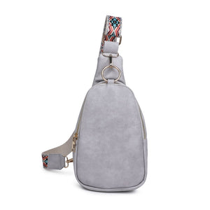 Product Image of Moda Luxe Regina Sling Backpack 842017129554 View 5 | Grey