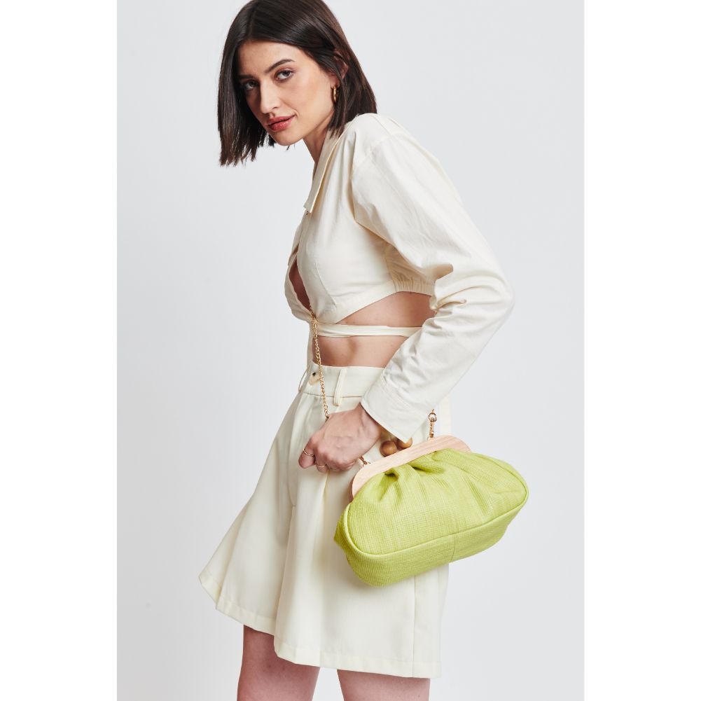 Woman wearing Lime Moda Luxe Enya Clutch 842017131250 View 2 | Lime