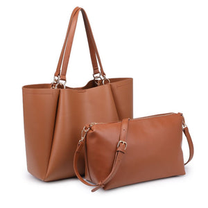 Product Image of Moda Luxe Brooklyn Tote 842017132738 View 6 | Tan