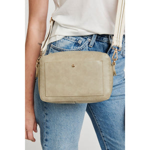 Woman wearing Sage Moda Luxe Skylie Crossbody 842017126737 View 2 | Sage