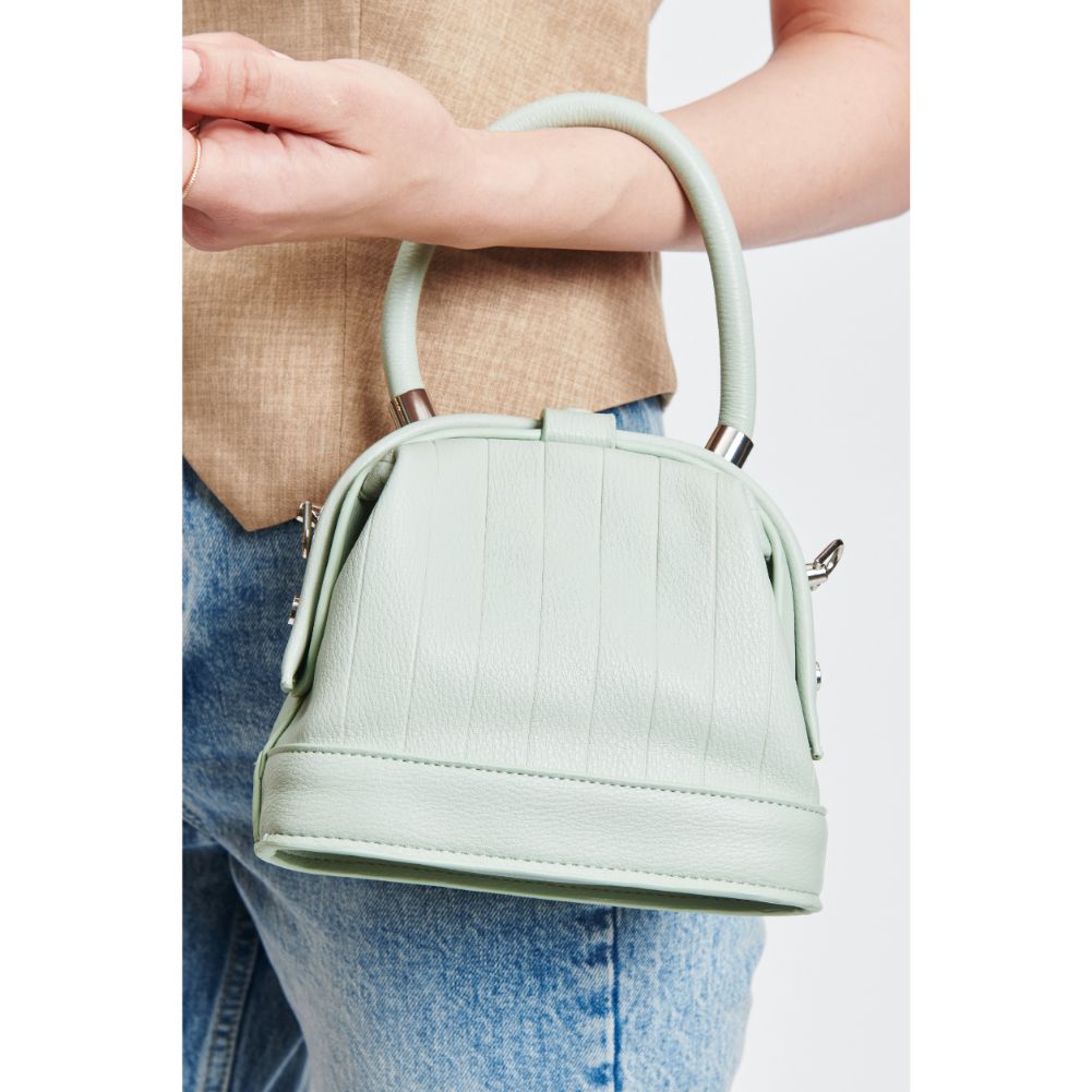 Woman wearing Sage Moda Luxe Charmaine Crossbody 842017131298 View 4 | Sage