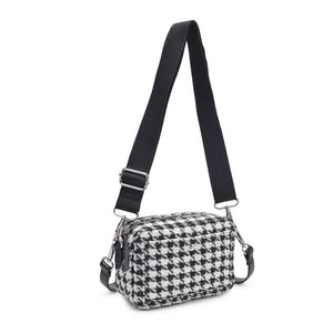 Product Image of Moda Luxe Keekee - Houndstooth Crossbody 842017133025 View 6 | Black