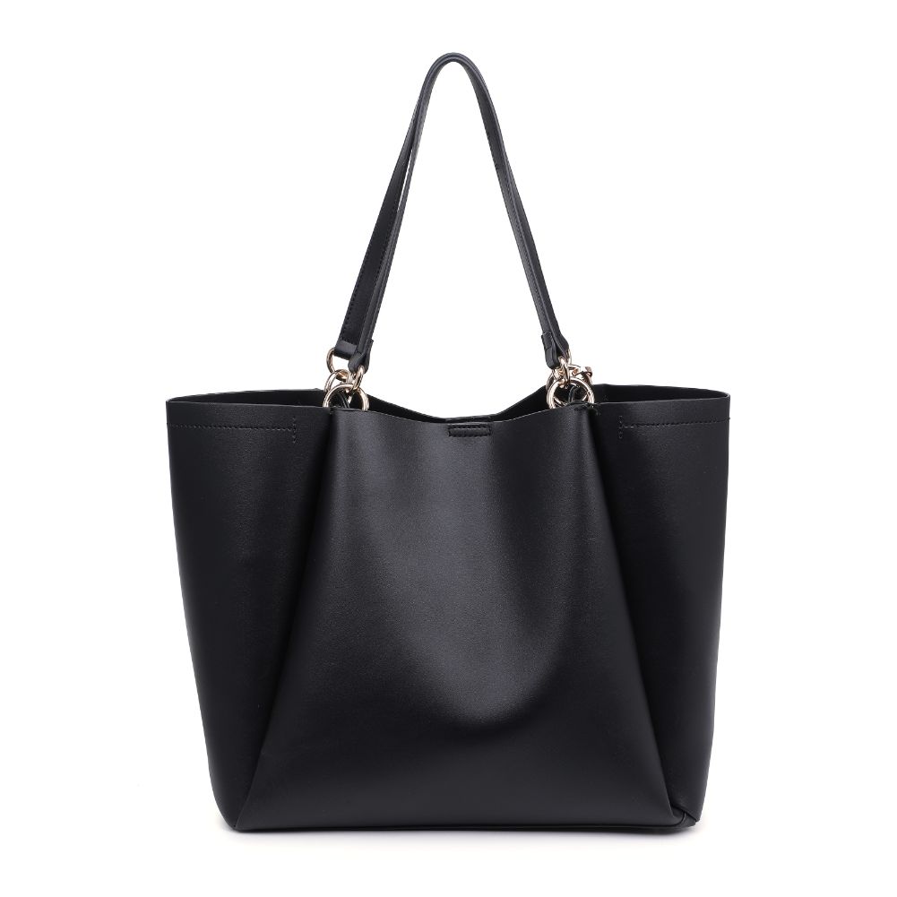 Product Image of Moda Luxe Brooklyn Tote 842017132707 View 7 | Black