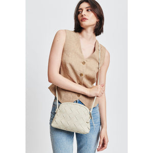 Woman wearing Ivory Moda Luxe Calista Crossbody 842017131441 View 1 | Ivory