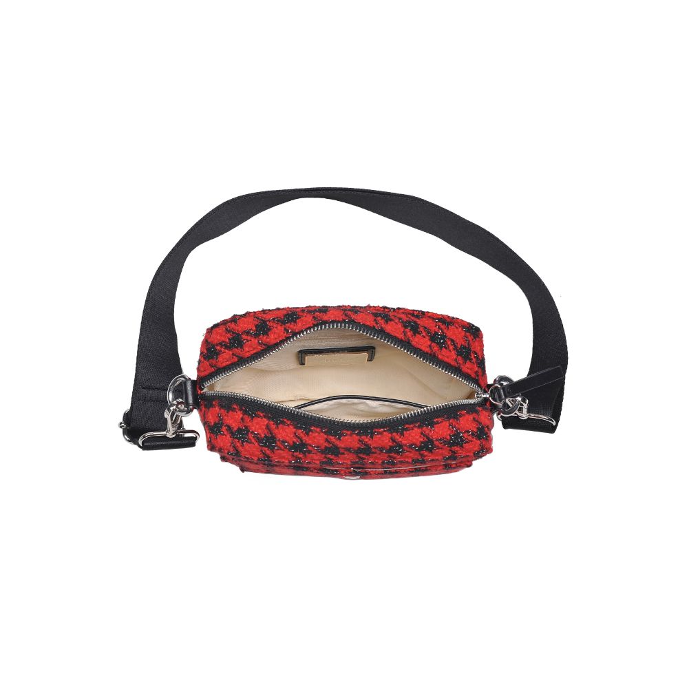 Product Image of Moda Luxe Keekee - Houndstooth Crossbody 842017133049 View 8 | Red