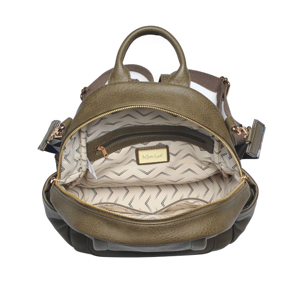 Product Image of Moda Luxe Scarlett Backpack 842017130154 View 8 | Olive