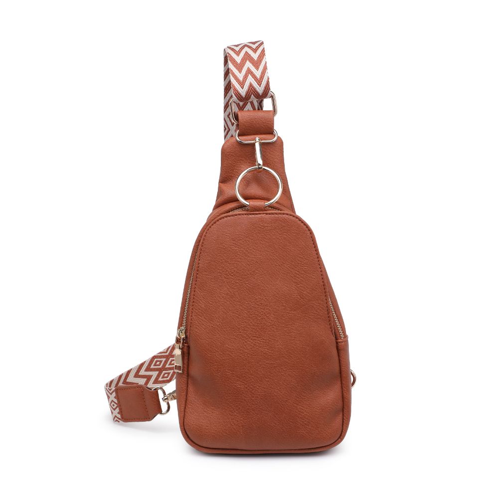 Product Image of Moda Luxe Regina Sling Backpack 842017133339 View 5 | Tan